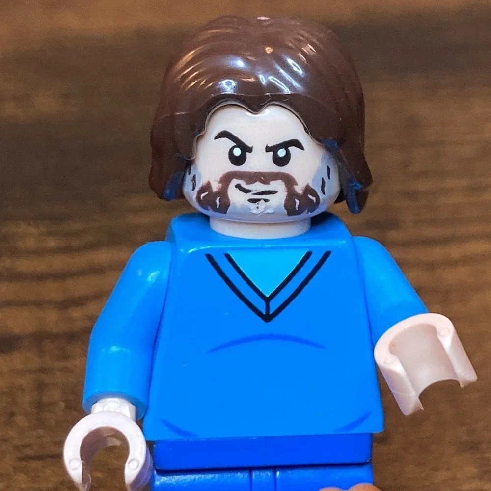 LEGO‎ A Minecraft Movie Steve Minifigure (Jack Black) w/ Lava Chicken Leg